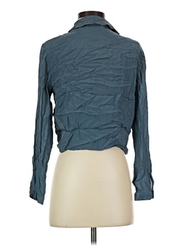 Lavender Brown Long Sleeve Blouse (view 2)