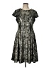 Alfani Metallic Silver Gray Casual Dress Size 10 - photo 1