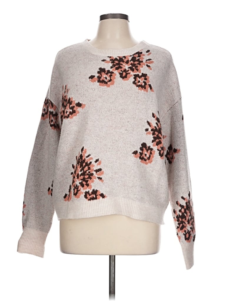 Pre-owned Knox Rose Pullover Sweater In Gray