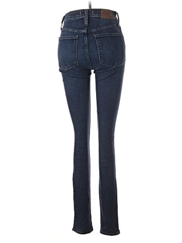 Madewell Tall 9" Mid-Rise Skinny Jeans in Hayes Wash: Button-Front Edition (view 2)