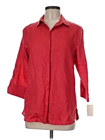 For Cynthia 3/4 Sleeve Button-Down Shirt (view 1)