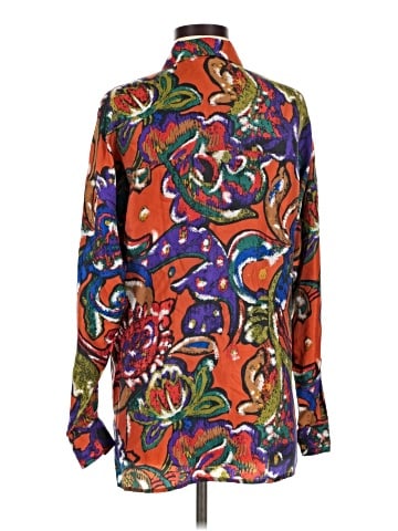 Lillie Rubin Long Sleeve Silk Top (view 2)