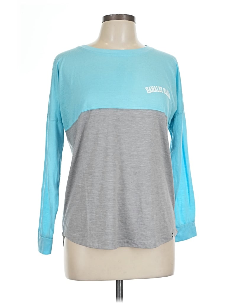 Pre-owned Assorted Brands Long Sleeve T-shirt In Teal