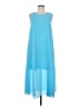 Assorted Brands Solid Blue Casual Dress Size M - photo 1