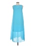 Assorted Brands Solid Blue Casual Dress Size M - photo 2