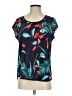 Liz Claiborne 100% Polyester Teal Short Sleeve Top Size S - photo 1
