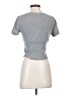 colsie Gray Short Sleeve Top Size S - photo 2