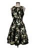 H&M 100% Polyester Camo Green Cocktail Dress Size 8 - photo 1