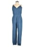 Assorted Brands Solid Blue Jumpsuit Size S - photo 1