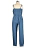 Assorted Brands Solid Blue Jumpsuit Size S - photo 2