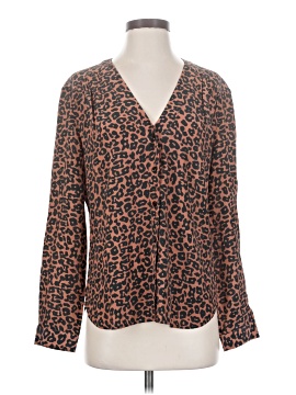 Amour Vert Long Sleeve Silk Top