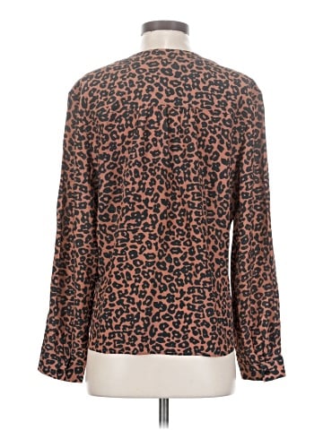 Amour Vert Long Sleeve Silk Top (view 2)