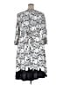 Sandra Darren Paisley Silver Casual Dress Size 18 - photo 2