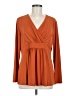 Susan Graver Orange Long Sleeve Blouse Size M - photo 1