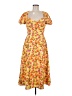 Alexia Admor 100% Polyester Floral Yellow Cocktail Dress Size 6 - photo 1