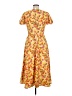 Alexia Admor 100% Polyester Floral Yellow Cocktail Dress Size 6 - photo 2