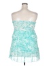 Unbranded 100% Polyester Tie-dye Teal Cocktail Dress Size XL - photo 2