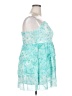 Unbranded 100% Polyester Tie-dye Teal Cocktail Dress Size XL - photo 4