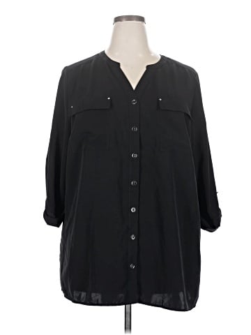 Essentials 3/4 Sleeve Blouse (view 1)