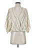 Millibon 100% Rayon Ivory 3/4 Sleeve Blouse Size S - photo 1
