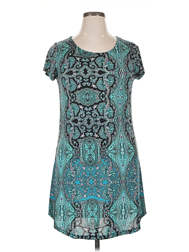 Pre-owned Reborn Casual Dress In Teal