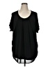 Bobeau 100% Polyester Black Short Sleeve Blouse Size 1X - photo 1