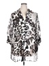 Erfo Animal Print Silver 3/4 Sleeve Blouse Size EU 50 / US 18-20 - photo 1