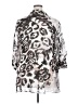 Erfo Animal Print Silver 3/4 Sleeve Blouse Size EU 50 / US 18-20 - photo 2