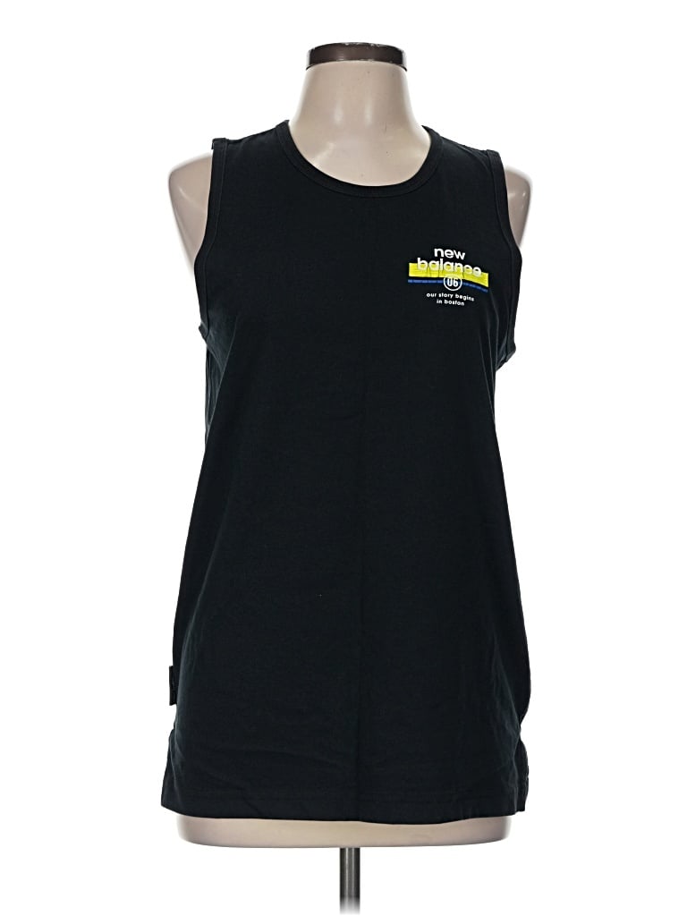 Pre-owned New Balance Sleeveless T-shirt In Black