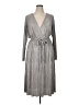 ASOS 100% Polyester Metallic Silver Casual Dress Size 16 - photo 1