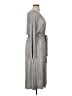 ASOS 100% Polyester Metallic Silver Casual Dress Size 16 - photo 4