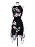 En Focus Studio Floral Black Cocktail Dress Size 4 - photo 2