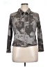 Ruby Rd. Metallic Silver Gray Jacket Size 14 Petite - photo 1
