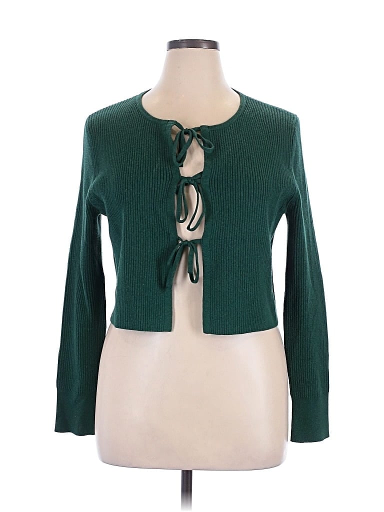 Pre-owned Wild Fable Long Sleeve T-shirt In Green