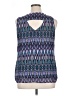 AB Studio 100% Polyester Blue Sleeveless Blouse Size XL - photo 2