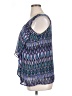 AB Studio 100% Polyester Blue Sleeveless Blouse Size XL - photo 5