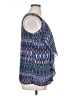 AB Studio 100% Polyester Blue Sleeveless Blouse Size XL - photo 4