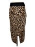 Veronica Beard Animal Print Brown Wool Skirt Size M - photo 2