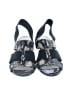 Ellen Ashley Blue Black Sandals Size 6 1/2 - photo 2