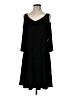 MSK Solid Black Casual Dress Size M - photo 1