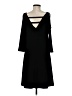 MSK Solid Black Casual Dress Size M - photo 2