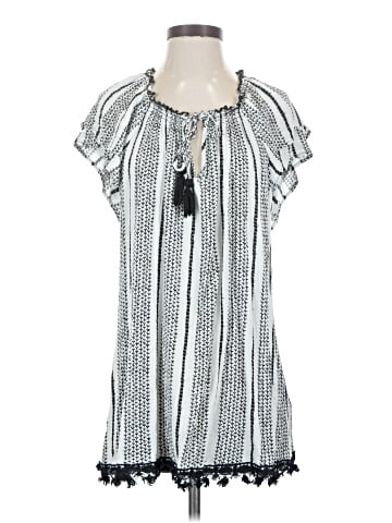 Indigo Rose Short Sleeve Blouse (view 1)