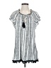 Indigo Rose Silver White Short Sleeve Blouse Size S (estimated) - photo 1