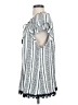 Indigo Rose Silver White Short Sleeve Blouse Size S (estimated) - photo 5