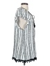 Indigo Rose Silver White Short Sleeve Blouse Size S (estimated) - photo 4