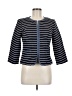 Talbots 100% Cotton Stripes Blue Blazer Size 6 - photo 1