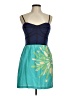Hype Tropical Teal Cocktail Dress Size 8 - photo 1