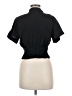 Madewell Black Drapey Banded-Bottom Button-Down Top Size M - photo 2