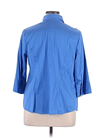 Lane Bryant Outlet 3/4 Sleeve Button-Down Shirt (view 2)