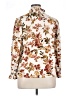 Perseption Concept Floral Ivory Long Sleeve Blouse Size XL - photo 2